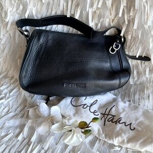 Cole Haan Black Leather Shoulder Bag